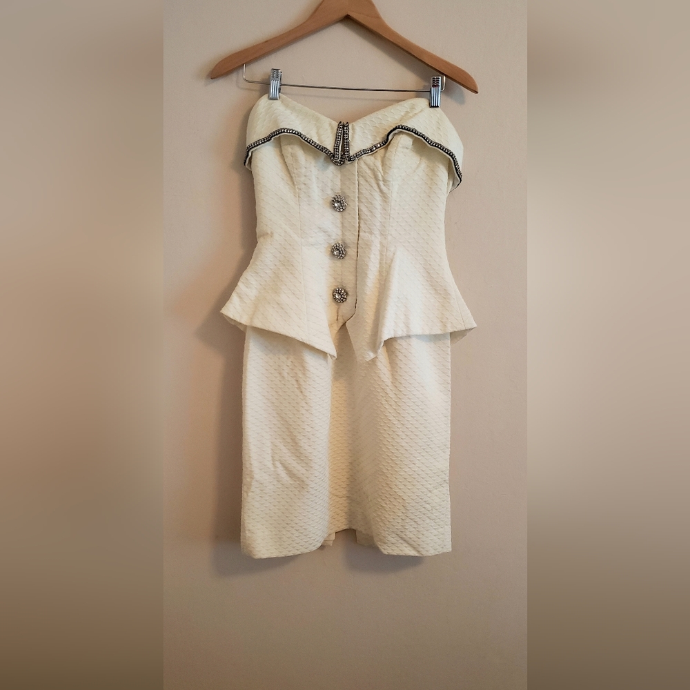 Vintage Strapless Cocktail Dress